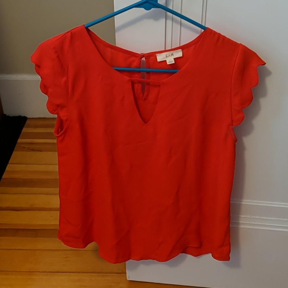 Red blouse